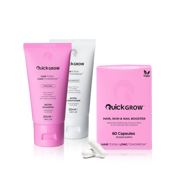 Quick Grow 50ml Original Shampoo + Conditioner + Capsules Bundle